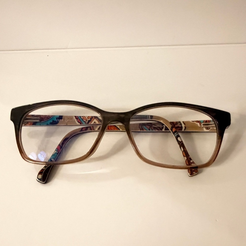 Vera Bradley Eyeglasses Desert Floral Brown Ombre Frames Only Boho